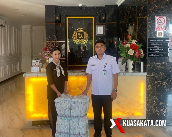 Salah satu hotel top di Brebes menerima pesanan sandal hotel buatan warga binaan Lapas Brebes. Foto. Eko S/kuasakata.com