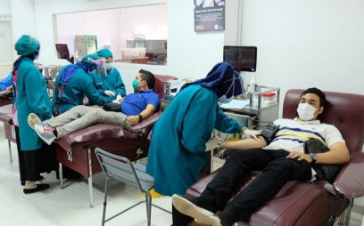 Pekerja Pertamina JBT, Lakukan Donor Plasma Darah di PMI