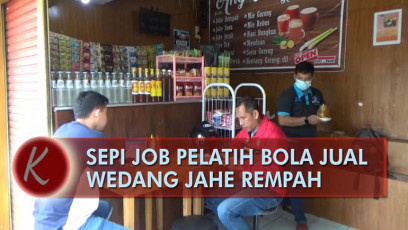 Sepi Job Pelatih Bola Jual Wedang Jahe Rempah Racikan Sendiri