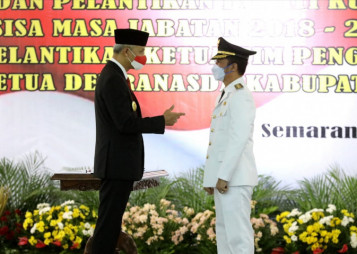 Pasca Dilantik Jadi Bupati Kudus, Hartopo Mengaku Siap Jalankan Perintah Ganjar