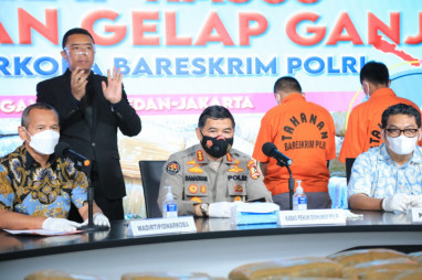Empat Tersangka Kasus Narkoba Jaringan Aceh Ditangkap, Polisi Sita 224 Kilogram Ganja