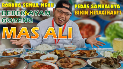 Bebek dan Ayam Goreng Mas ali, Warung Lamongan Ala Prasmanan