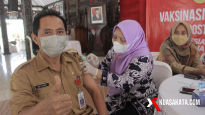 400 Dosis Vaksisn Dosis Ketiga Disuntikkan ke ASN Pemkab Purbalingga