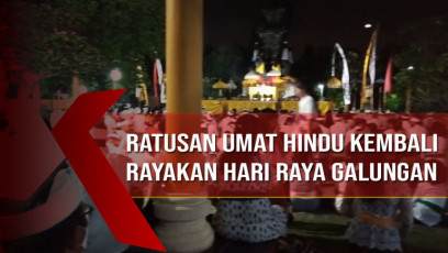 Ratusan Umat Hindu Kembali Rayakan Hari Raya Galungan di Pura Agung Giri Natha