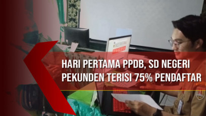 Hari Pertama PPDB, SD negeri Pekunden Terisi 75% Pendaftar