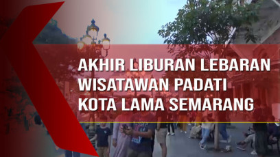 Akhir Liburan Lebaran Wisatawan Lokal dan Luar Kota Padati Wisata Kota Lama