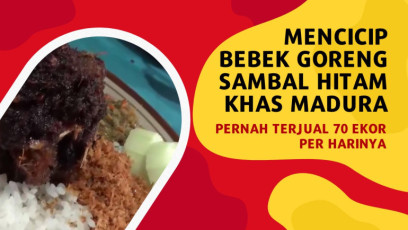 Mencicip Bebek Goreng Sambal Hitam Khas Madura, Pernah Terjual 70 Ekor Per Harinya
