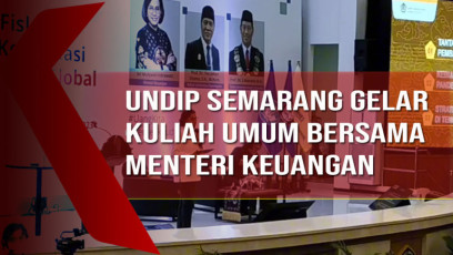 Undip Semarang Gelar Kuliah Umum Bersama Menteri Keuangan, Diikuti Ribuan Mahasiswa
