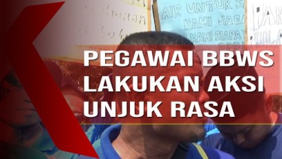 Aksi Unjuk Rasa Pegawai BBWS Jateng Tuntut Pengangkatan Sebagai PPPK