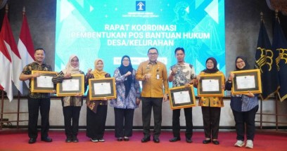 Kemenkum Jateng Gelar Rakor Pembentukan Posbankum