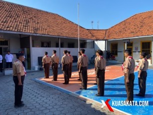 Warga Binaan Lapas Brebes Dibekali Pelatihan Pramuka